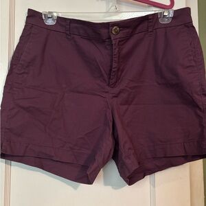 Old Navy Purple Bermuda Shorts Cotton Blend